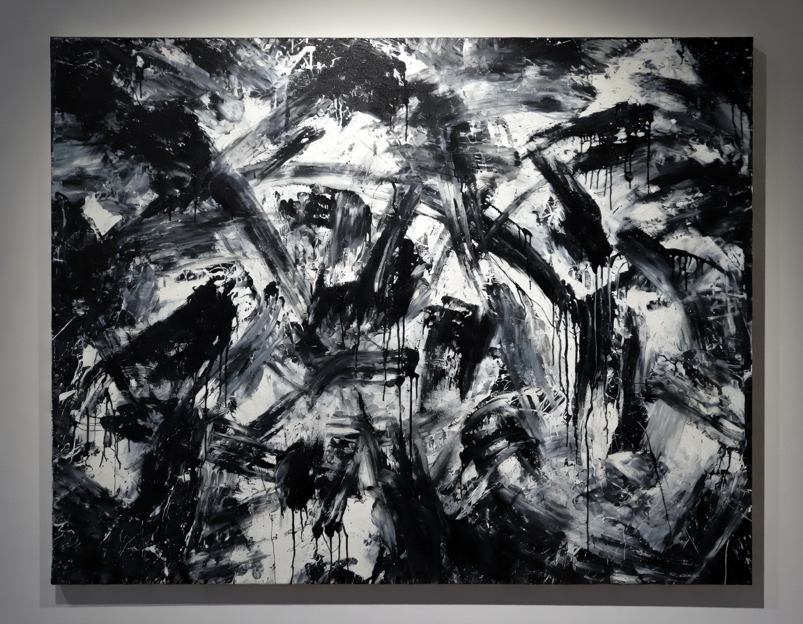 Abstract expressionist painting 1, Duncan Sumter, 2019